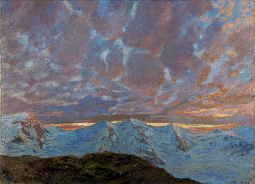 Vue de la montagne Pizz Palü, 1898