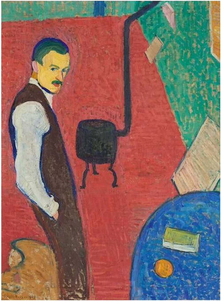 Autoportrait au poêle, 1909