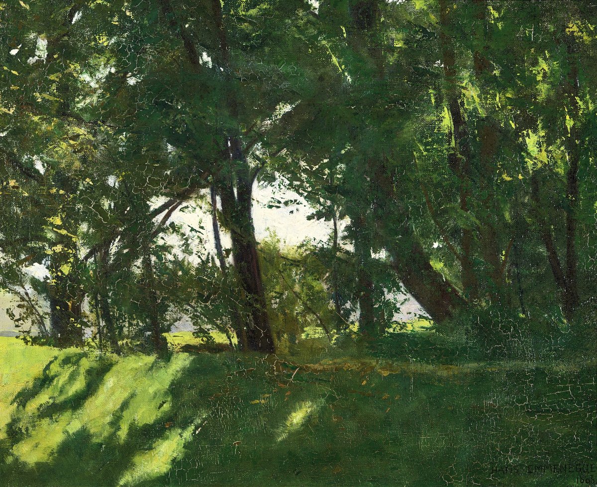 Motif du jardin anglais à Munich, 1893