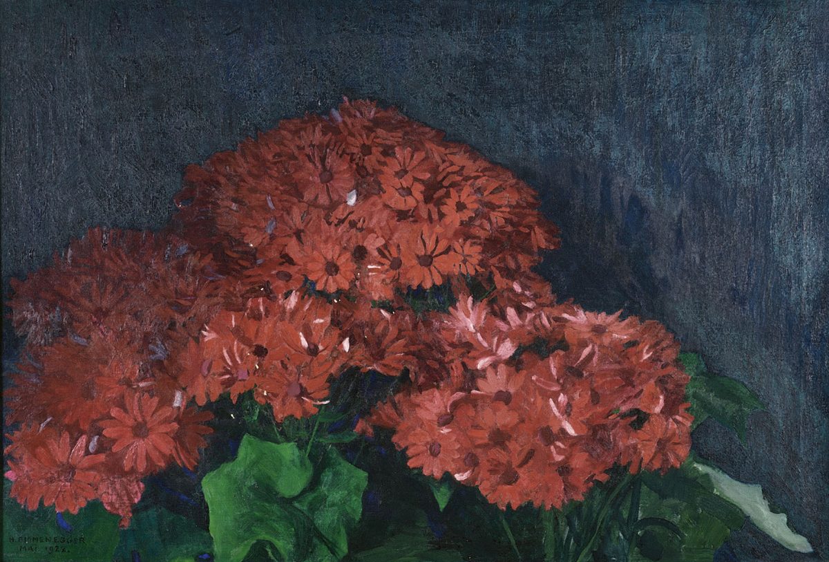 Cinéraires rouges, 1922