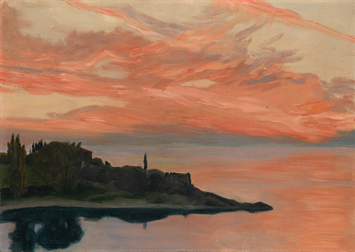 Soleil couchant à San Vigilio, 1901