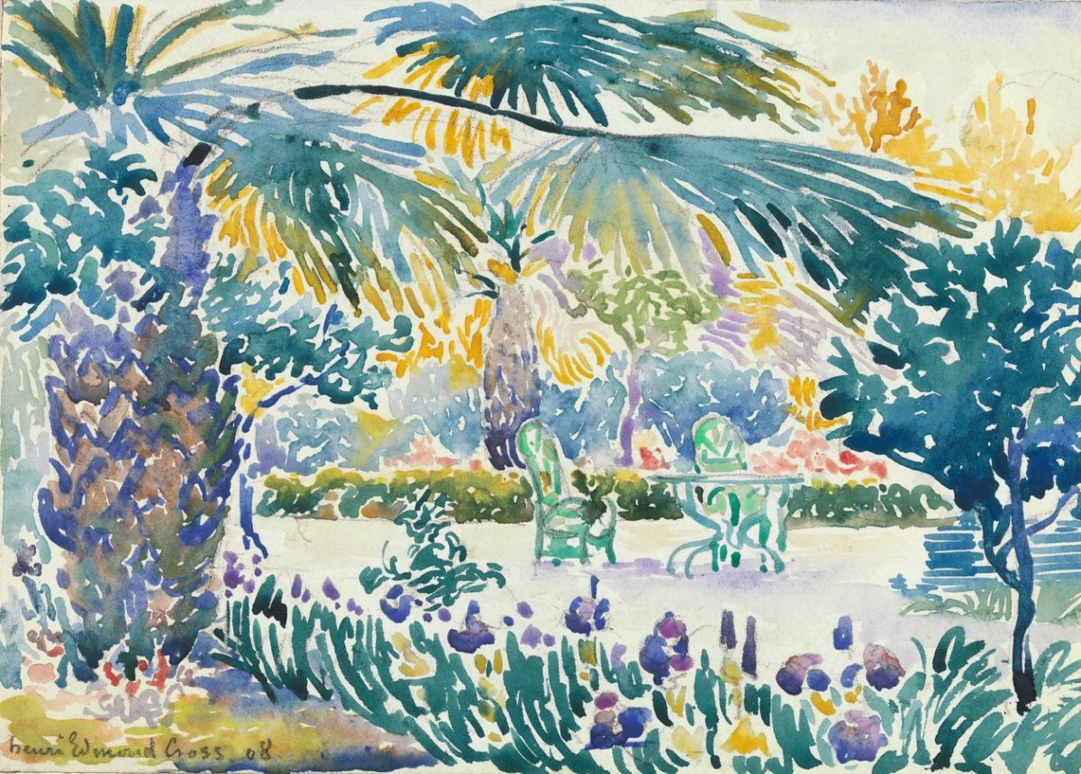 Jardin du peintre à Saint Clair, 1908