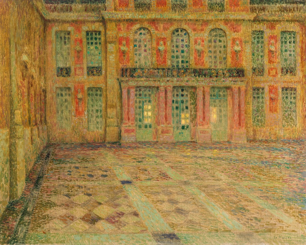 Versailles, la cour d’Honneur (1912)