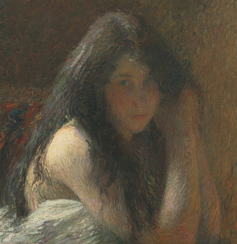 Jeune femme se coiffant (1890)