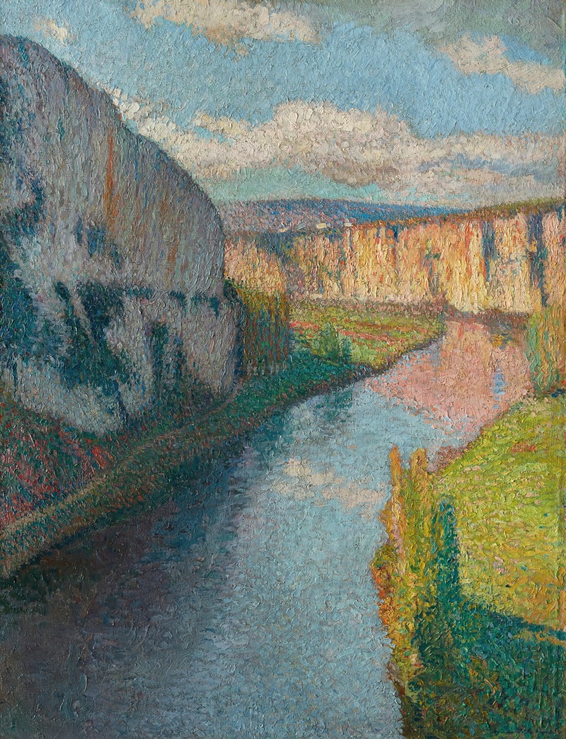La Vallée du Lot, près de Saint-Cirq-Lapopie (1910)