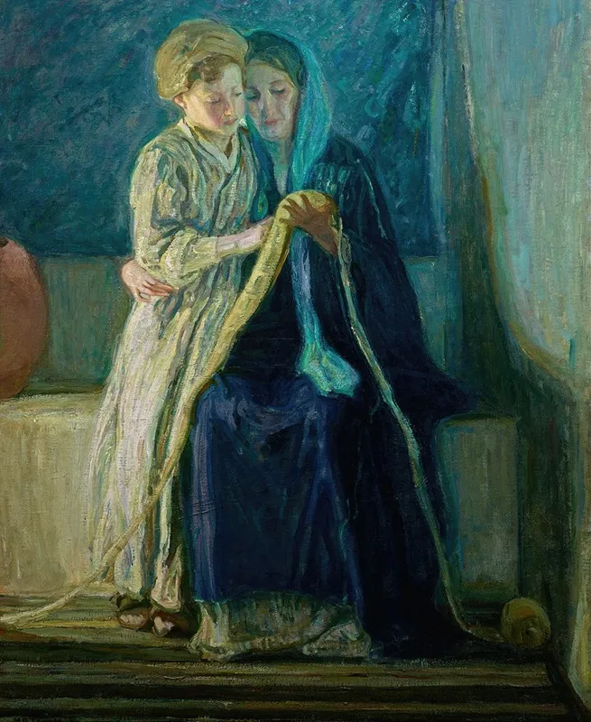 Le Christ et sa mère étudiant les Écritures (c. 1908)