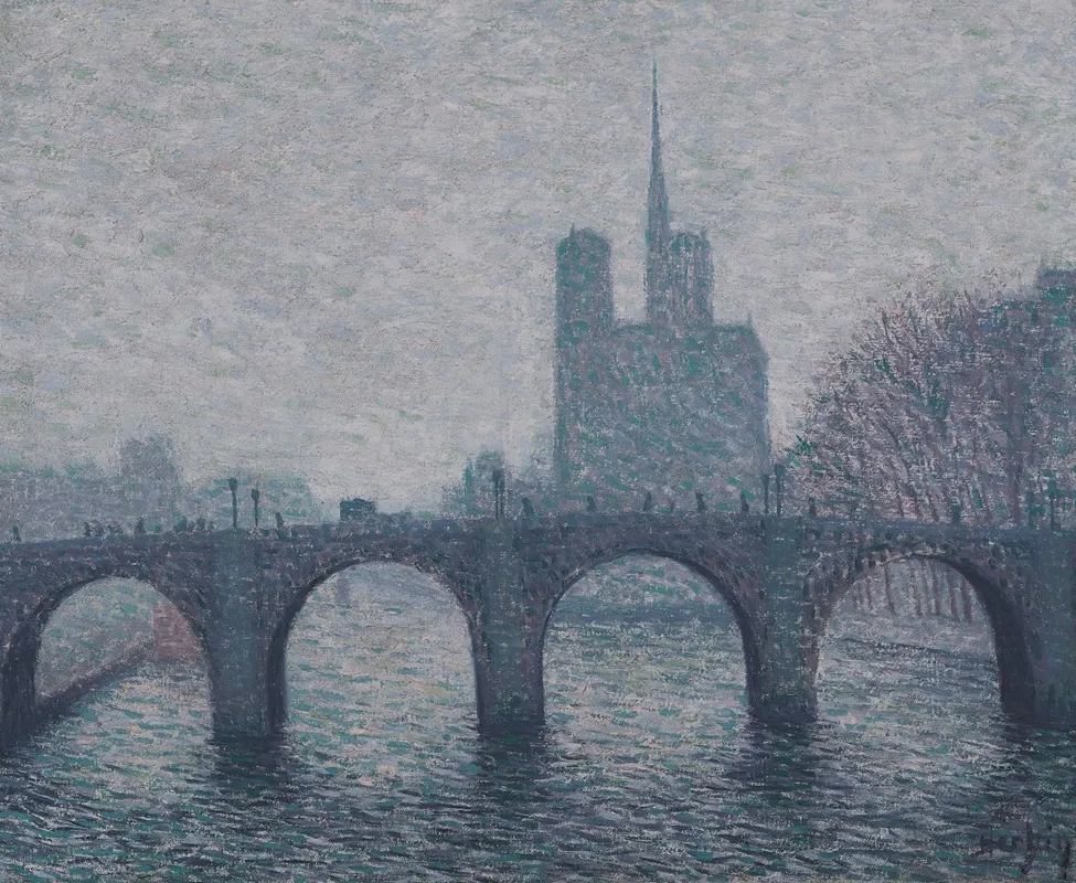 Vue du pont de la Tournelle, 1902