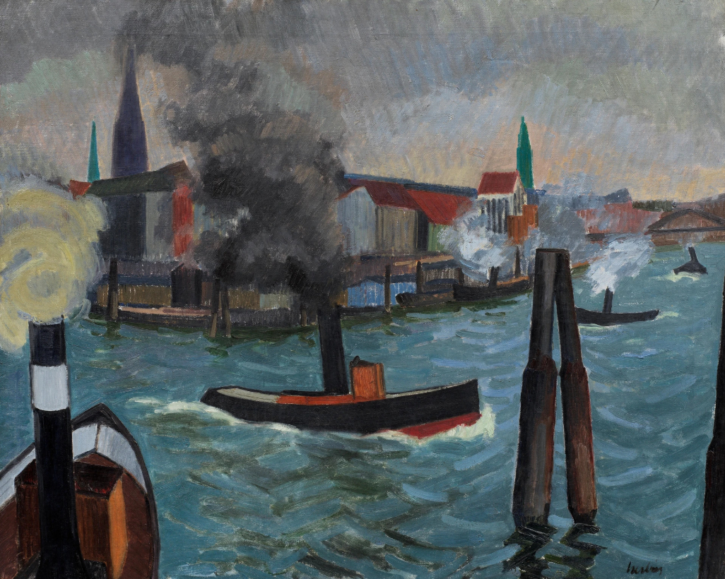 Les quais à Hambourg, 1906