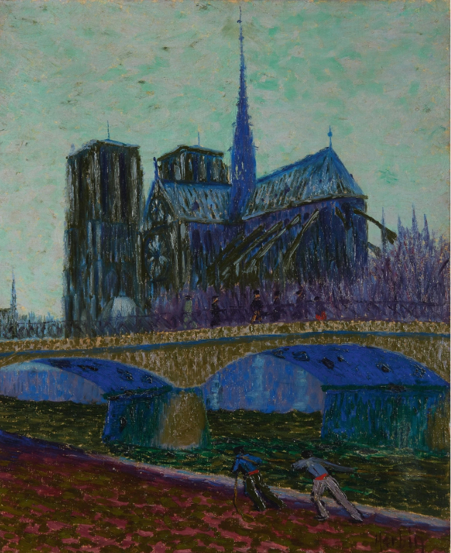 Notre-Dame et le pont de l’Archevêché, 1902