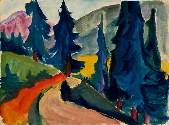 Forêt bleue, 1925