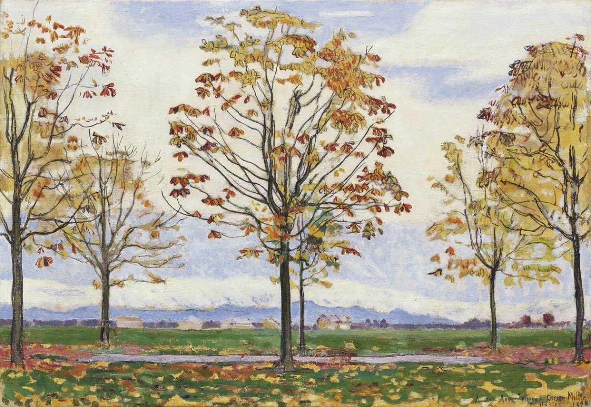 Avenue des marroniers près de Biberist, 1898