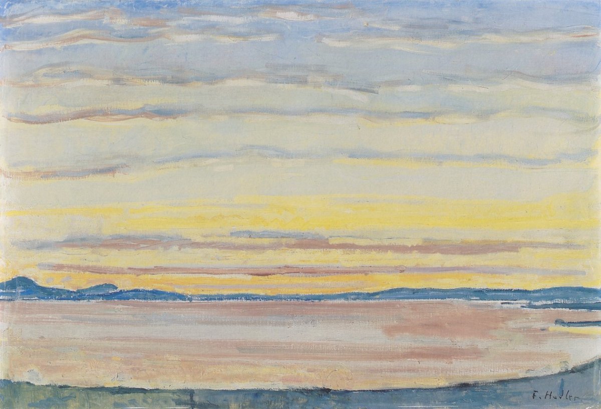 Coucher de soleil sur le lac Léman, 1915