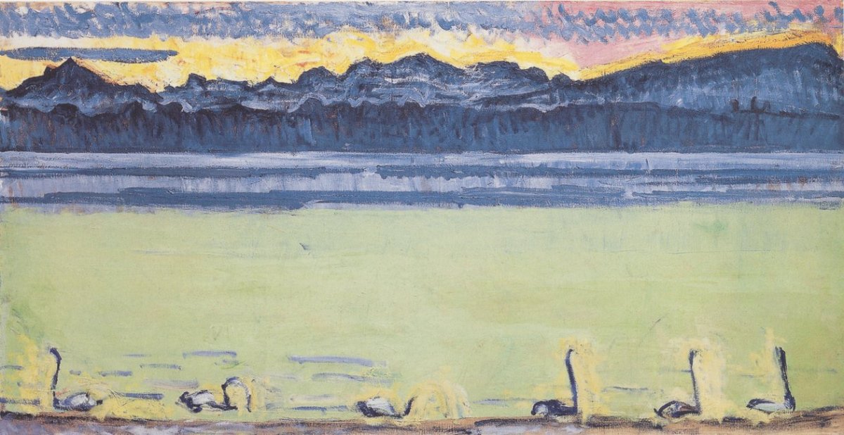 Lac Léman et Mont-Blanc à l'aube, 1918