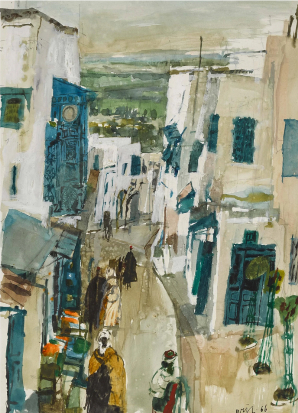 Sidi Bou Said - Ruelle tunisienne, 1966
