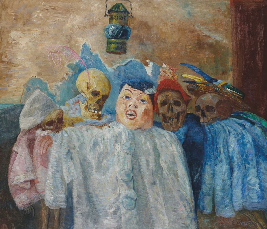 Pierrot et squelettes, 1907