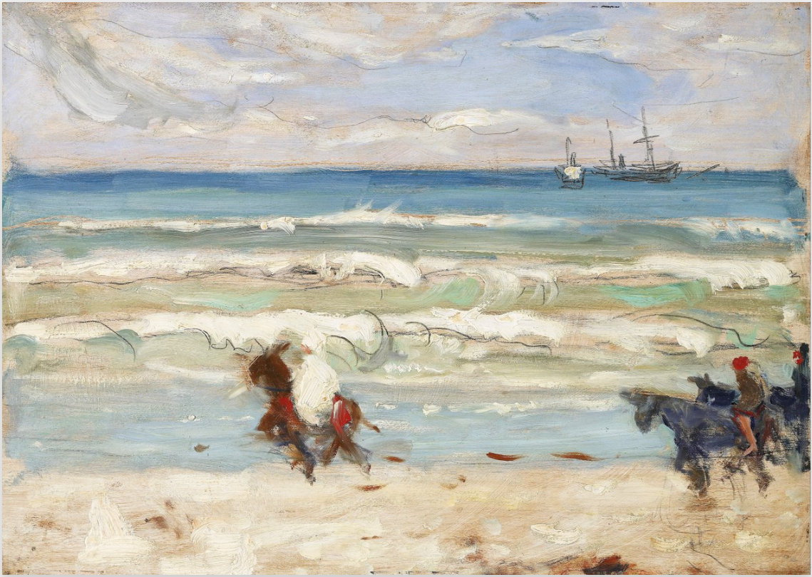 Scène de plage à Tanger, 1906