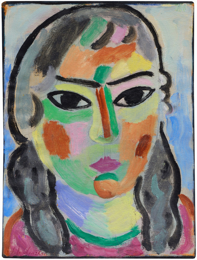 Mädchen (fille), 1916, huile sur carton, 26 x 35 cm