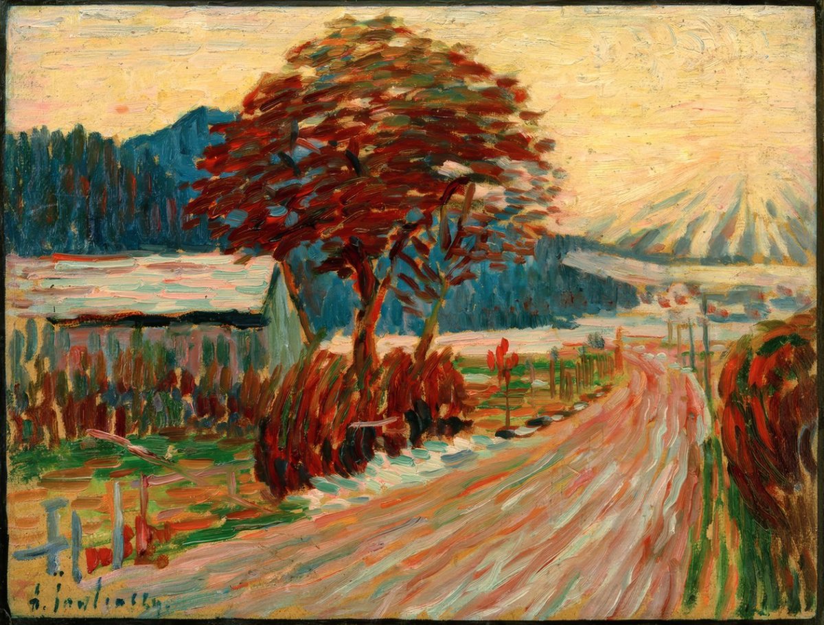 Route de campagne à Füssen, 1905