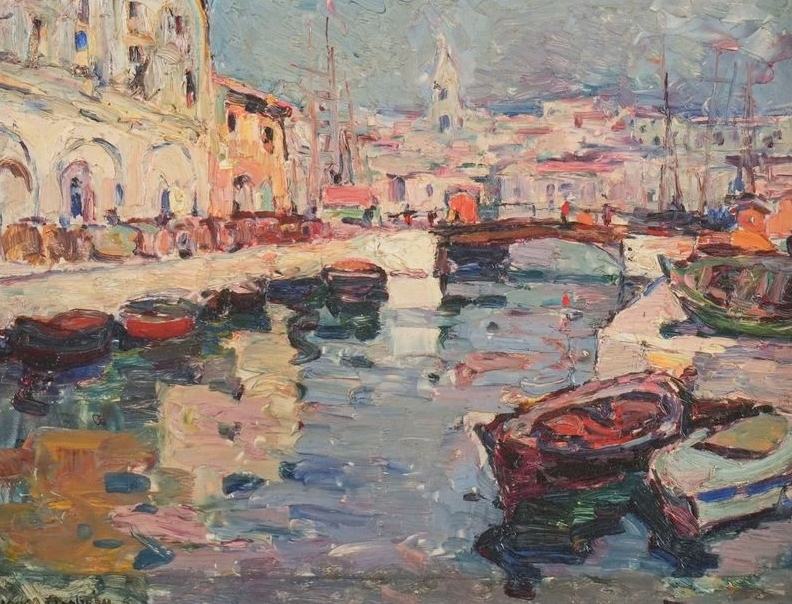 Marseille, le canal de la Douane et le Vieux-Port