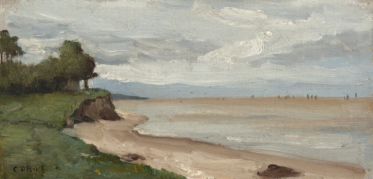 Plage près d'Étretat (vers 1872)