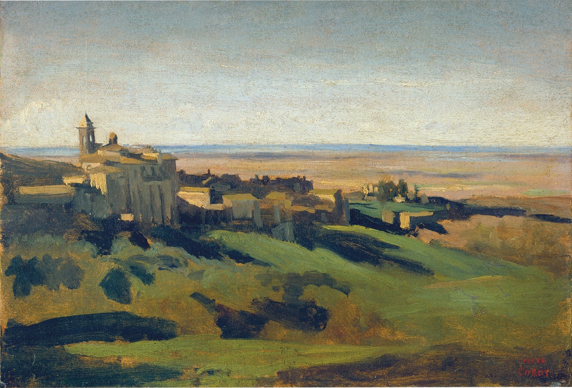 Vue de Marino dans les Monts Alban au petit matin (1826 - 1827)