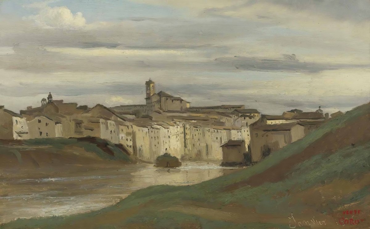 Sur les rives du Tibre, Rome (1826)