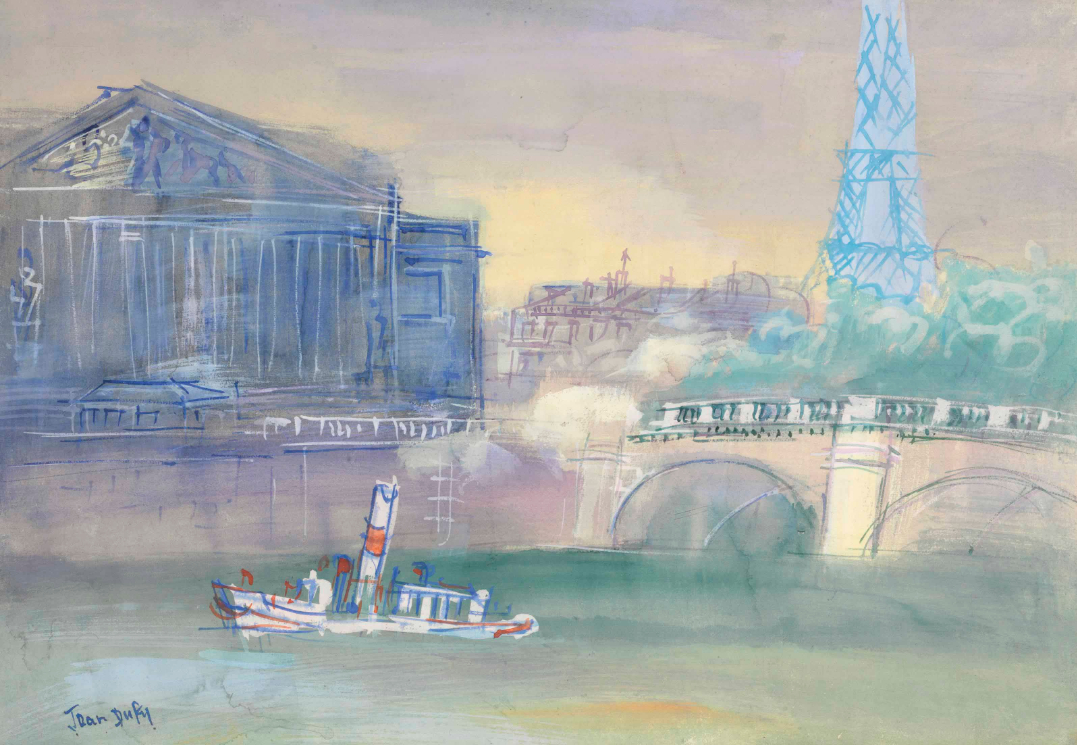 La Seine au pont de la Concorde, peint entre 1935 - 1937