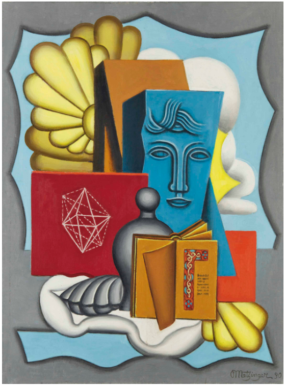 Composition à la tête bleue, 1930