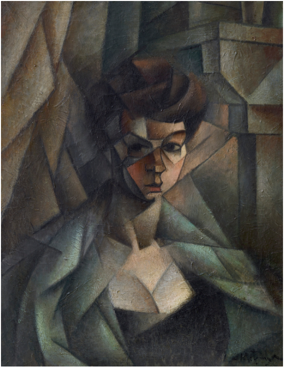Dame au décolleté (Madame Metzinger), peint en 1910-1911