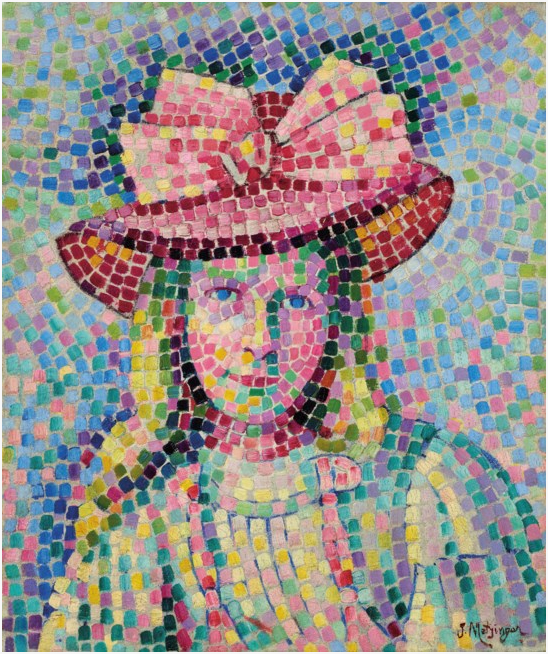 Jeune fille au chapeau rose, vers 1907