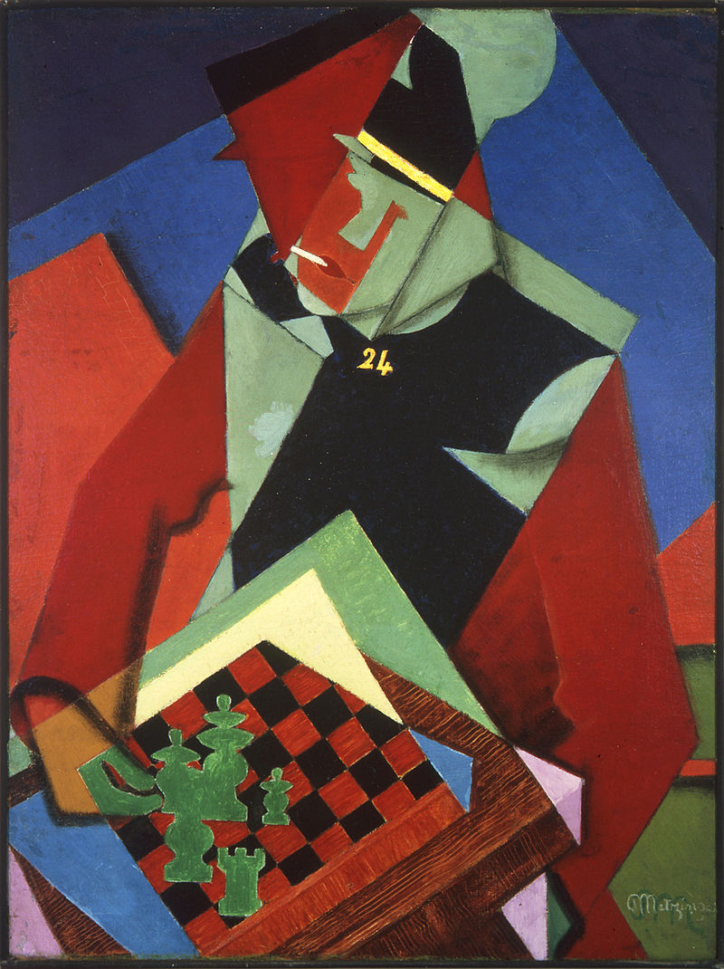 Soldat jouant aux échecs, 1914 - 1915