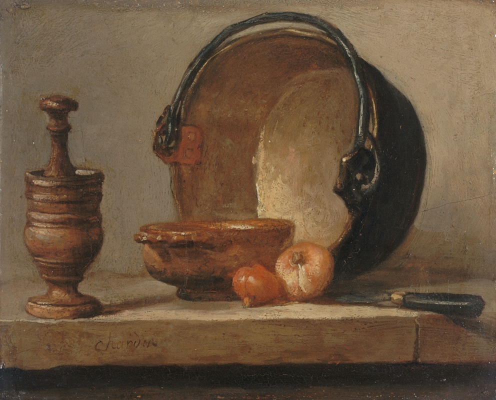 Nature morte au chaudron de cuivre (1735)