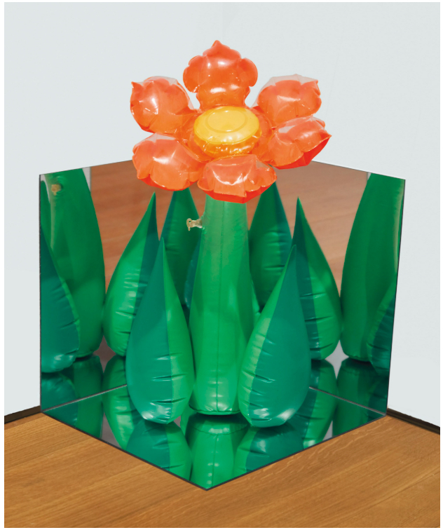 Inflatable Flower (Tall Orange) Corner, 1979