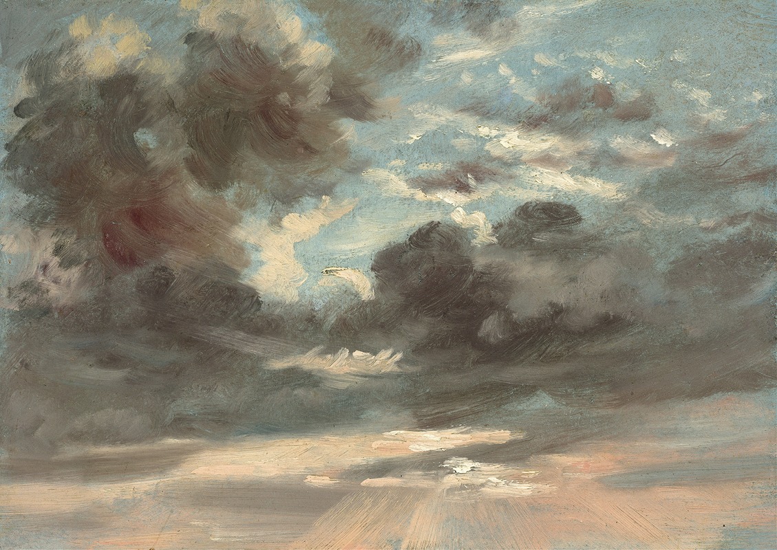 Étude de nuages - Coucher de soleil orageux (1821-1822)