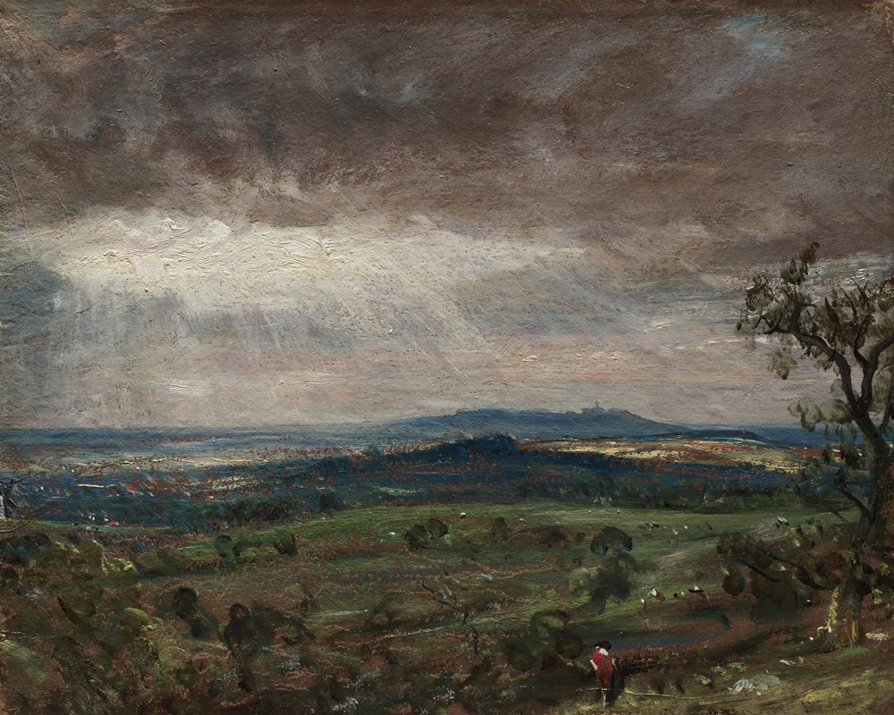 La lande de Hampstead, en direction de Harrow (1821-1822)