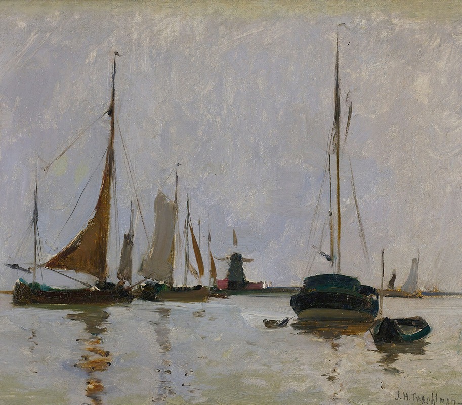 Quiet Harbor, Hollande (vers 1881)