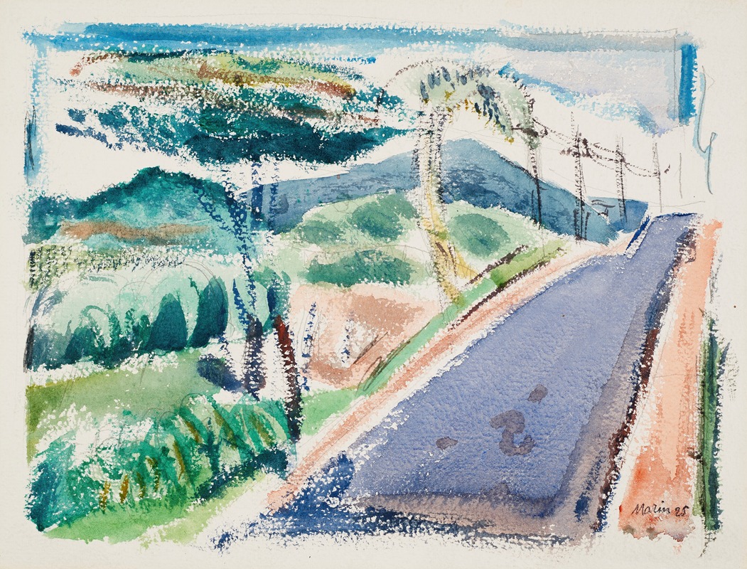 Sur la route de Sparkill, New York (1925)