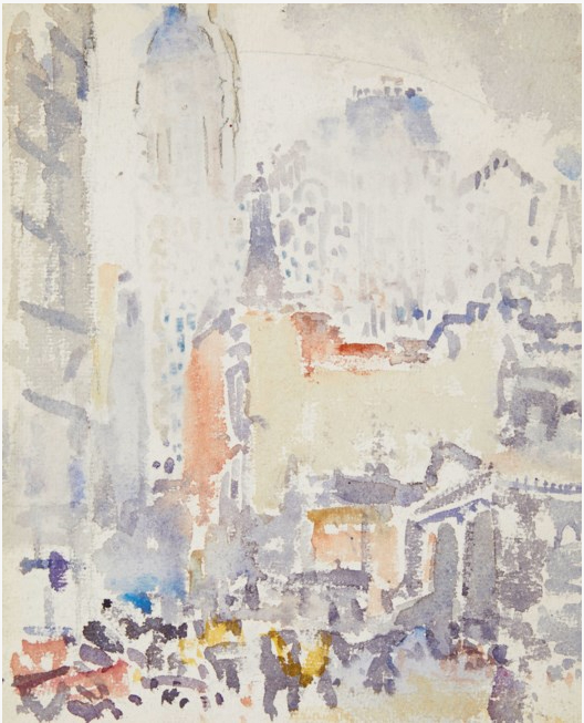 Scène de rue, New York, vers 1910