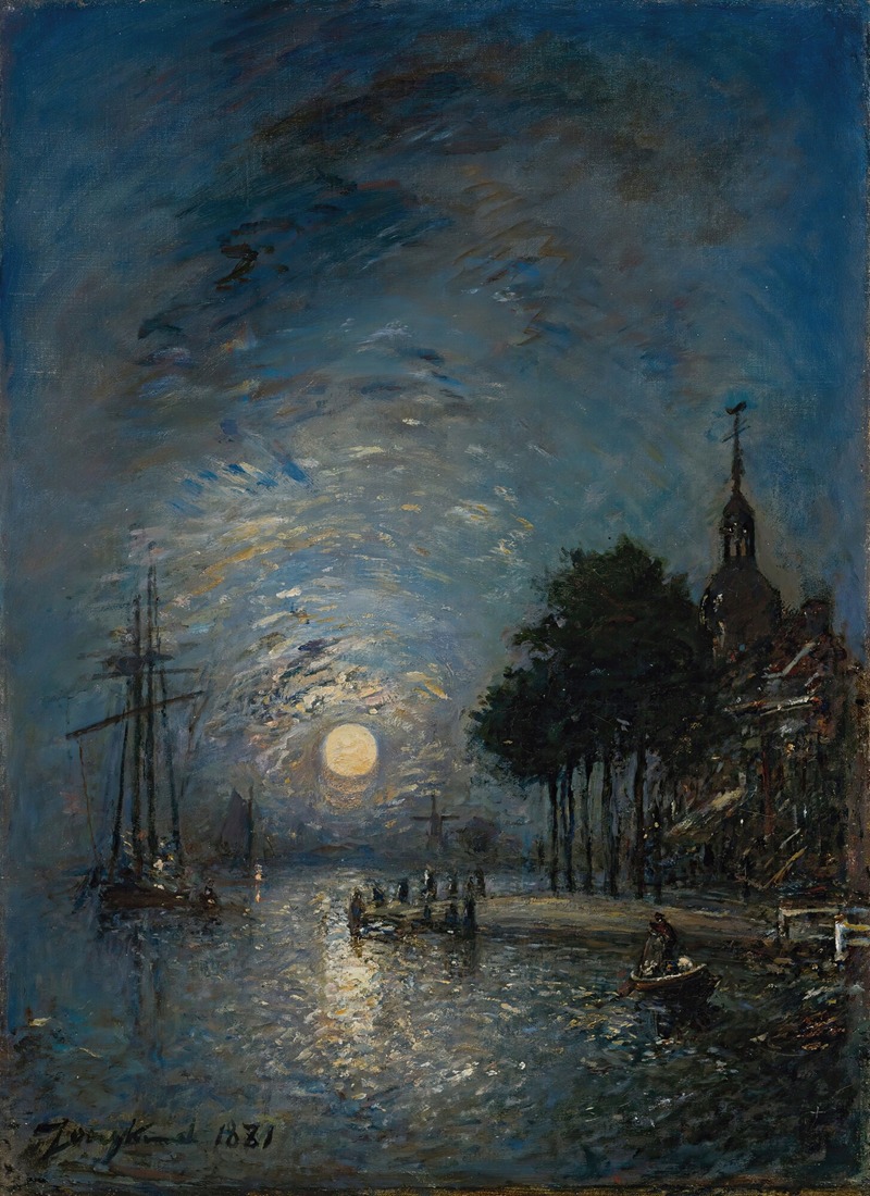  Le port de Dordrecht au crépuscule (1881)