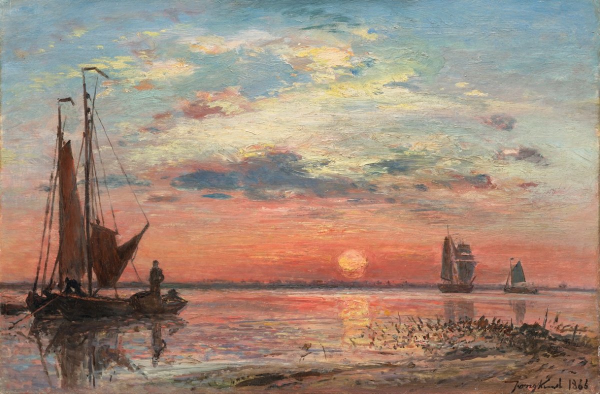 L’Escaut près d’Anvers, soleil couchant (1866)