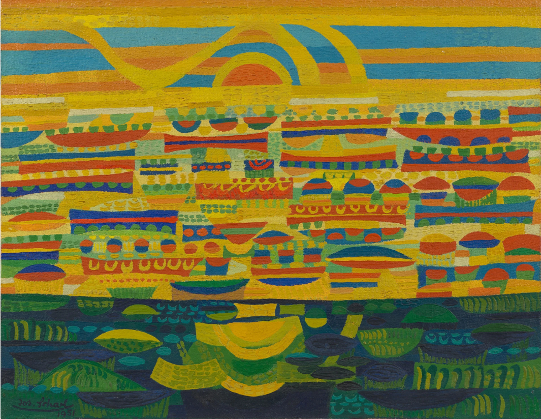 Paysage ensoleillé (Sunny Landscape), daté de 1951