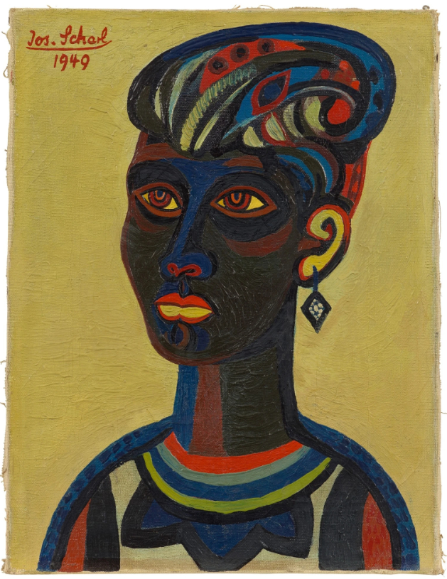 Portrait d'une femme, daté de 1949