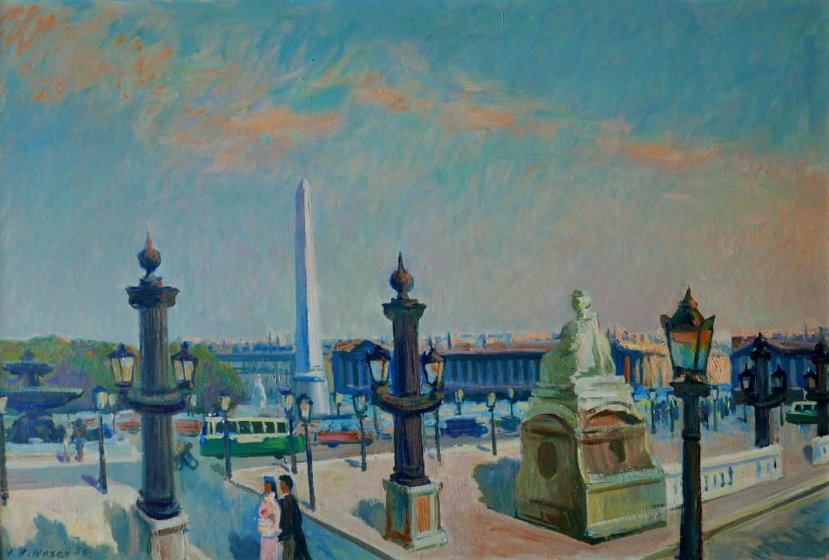 Place de la Concorde, Paris, 120 x 80 cm