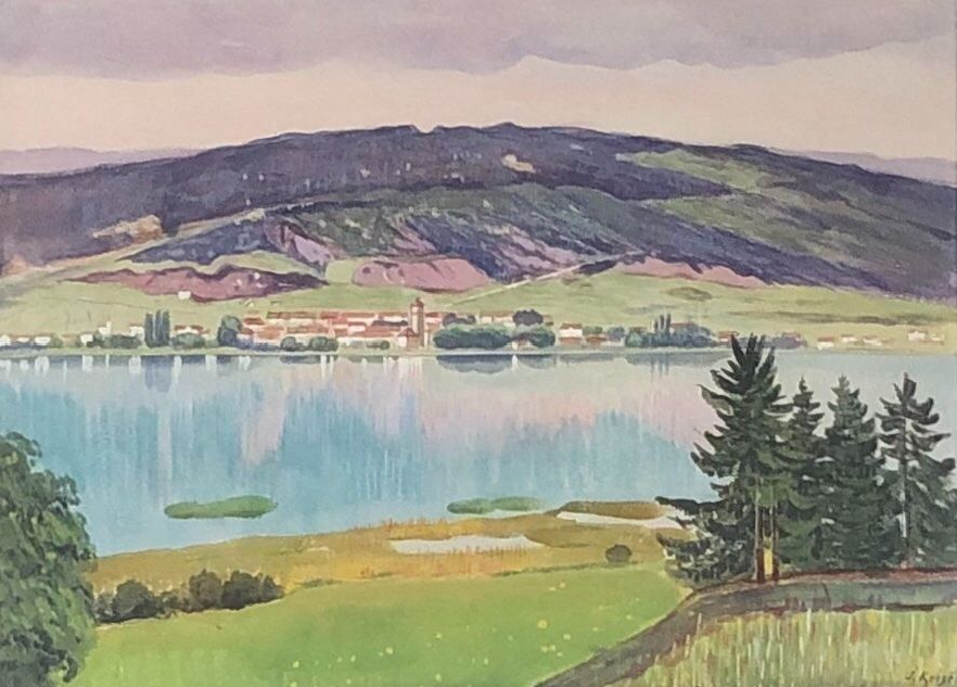 Lac de Bienne avec vue sur la Neuveville