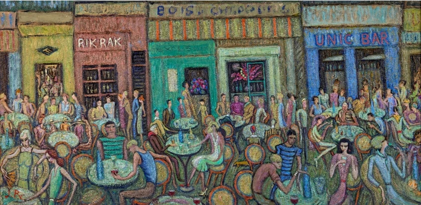 Place de l'Horloge à Avignon, 1945