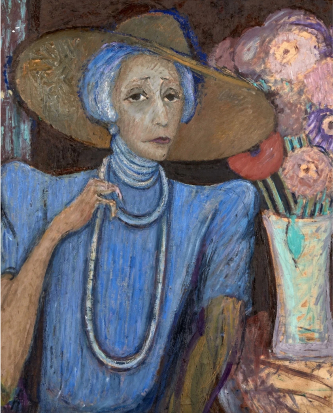Portrait de femme (autoportrait ?), vers 1940