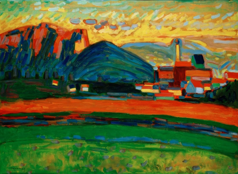 Paysage de montagne avec village I, 1908