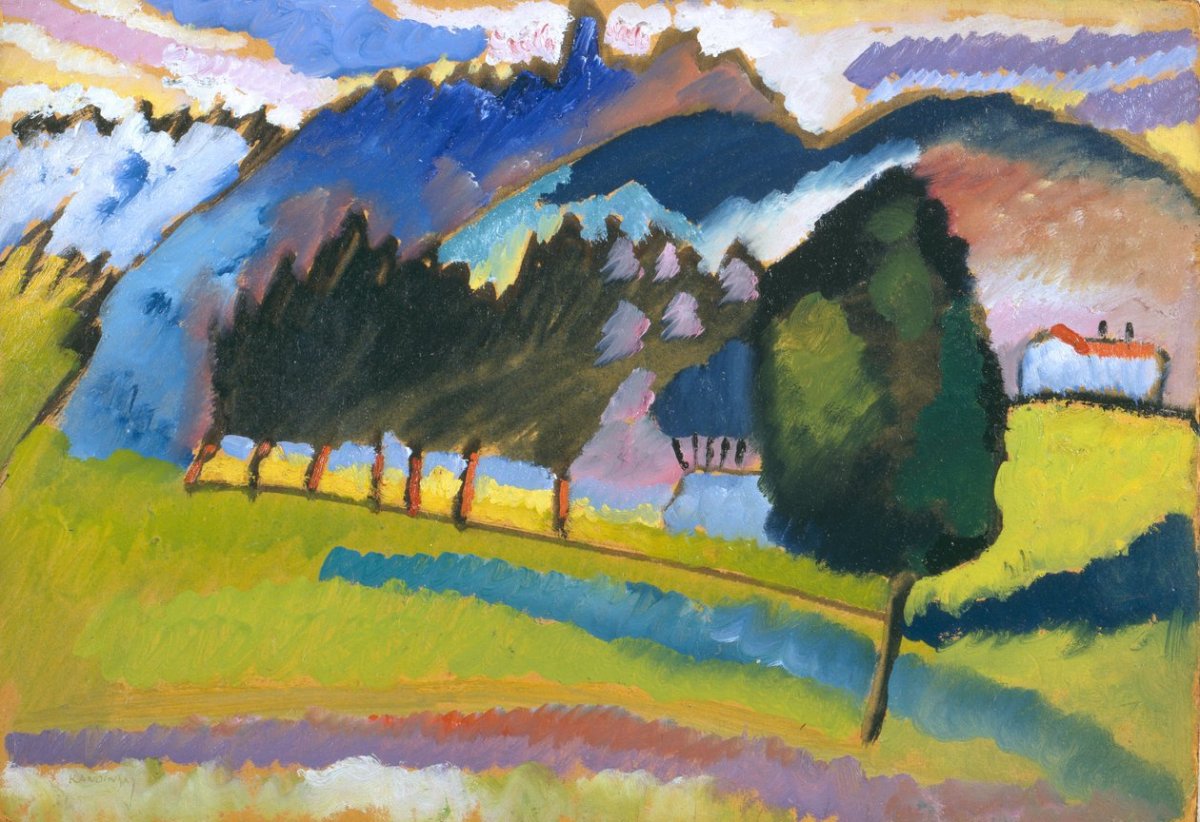 Paysage avec collines, 1910