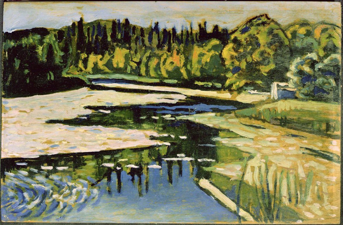 Rivière en automne, 1900