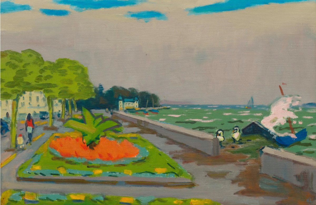 Bise sur le lac Léman, 1984